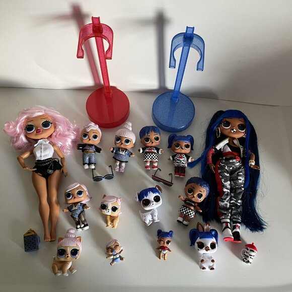 OMG Uptown Girl Family Downtown BB Family LOL with Pets and Babies - 14 dolls - Picture 14 of 14